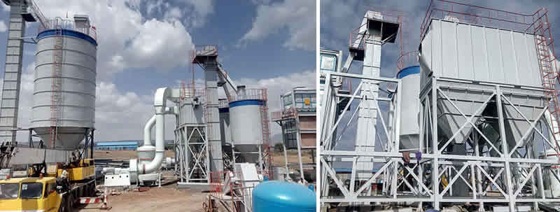 Natural gypsum powder production line