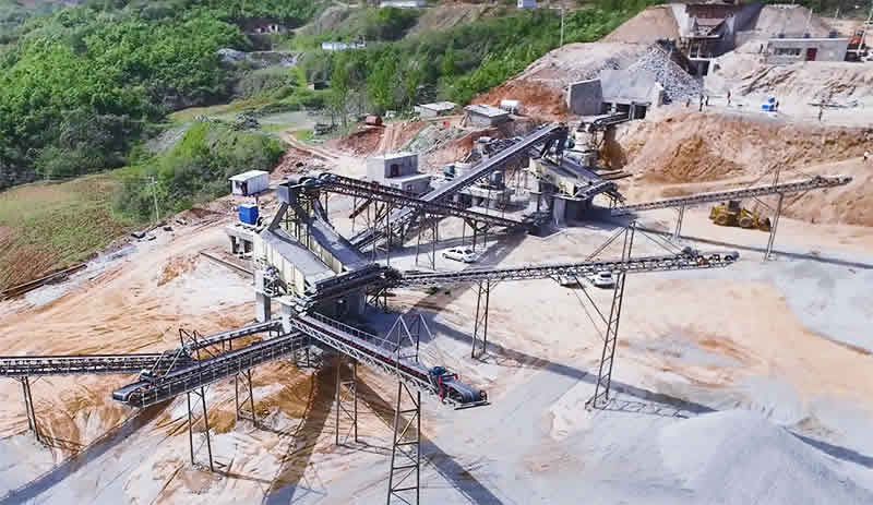 Stone crushing and screening plant